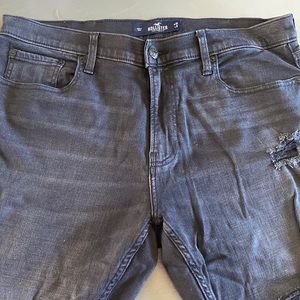 Black holister distressed jeans 36/30